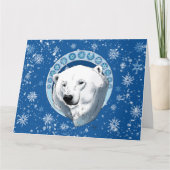 ポーラベアスノーフレークアールヌーボー カード (正面)