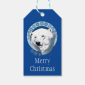 ポーラベアスノーフレークアールヌーボー ギフトタグ (正面)