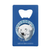 ポーラベアスノーフレークアールヌーボー クレジットカード栓抜き (裏面)