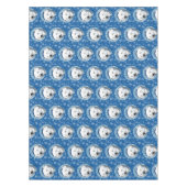 ポーラベアスノーフレークアールヌーボー テーブルクロス (正面)