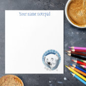 ポーラベアスノーフレークアールヌーボー ノートパッド