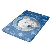 ポーラベアスノーフレークアールヌーボー バスマット (アングル)