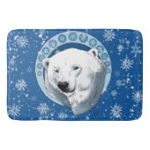 ポーラベアスノーフレークアールヌーボー バスマット (正面)