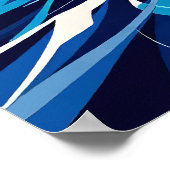 ポーラベアチル – アークティックミニマリストポップ・アートのデザイン ポスター (角)