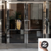 ポーラベアデカールパーソナライズされたベアアート ウィンドウサイン (オフィスドア)