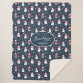 ポーラベアハグスクリスマスイヤーID851 シェルパブランケット (正面)