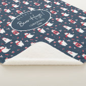 ポーラベアハグスクリスマスイヤーID851 シェルパブランケット (3/4)