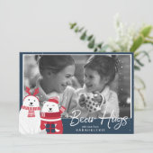 ポーラベアハグ写真テンプレートV2 ID851 招待状 (スタンド正面)