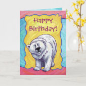 ポーラベアパーティーセンター カード (黄色い花)