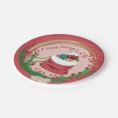 ポーラベアピーキングインサンタズバッグ紙プレート ペーパープレート (アングル)