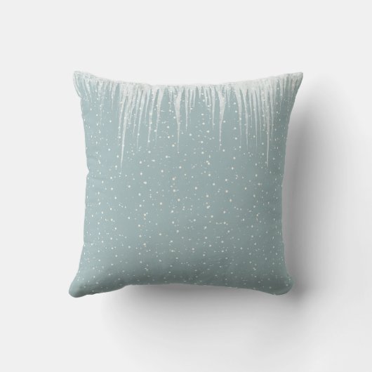 ポーラベアファミリーインスノーフレーク装飾用クッション クッション (裏面)