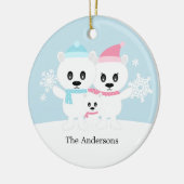 ポーラベアファミリーオーナメント セラミックオーナメント (左)