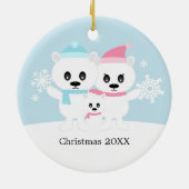 ポーラベアファミリーオーナメント セラミックオーナメント (裏面)