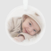 ポーラベアブルーパーソナライズされたオーナメント オーナメント (裏面)