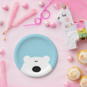 ポーラベアブルー ペーパープレート (パーティー)