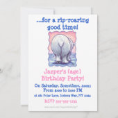 ポーラベアヘッズアンドテールパーティの招待状 招待状 (裏面)