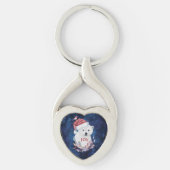 ポーラベアベビーハットバードクリスマスジョイ キーホルダー (正面)