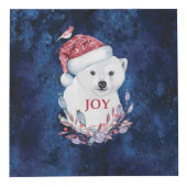 ポーラベアベビーハットバードクリスマスジョイ フォトキューブ (右)