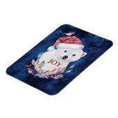 ポーラベアベビーハットバードクリスマスジョイ マグネット (左側)