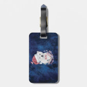 ポーラベアベビーハットバードクリスマスジョイ ラゲッジタグ (裏面縦)