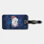 ポーラベアベビーハットバードクリスマスジョイ ラゲッジタグ (裏面横)