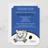 ポーラベアホッケースポーツベビーシャワー 招待状 (正面)