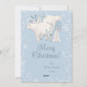 ポーラベアホリデーカード シーズンカード (裏面)