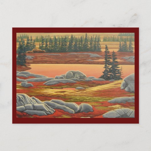 ポーラベアポストカードオータムベアアートポストカード ポストカード (正面)