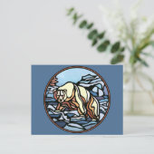 ポーラベアポストカード先住民ベアアートポストカード ポストカード (スタンド正面)