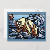 ポーラベアポストカード先住民ベアアートポストカード ポストカード (正面/裏面)