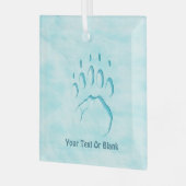 ポーラベアポープリント ガラスオーナメント (正面左)