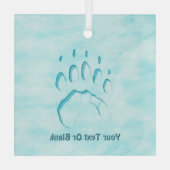 ポーラベアポープリント ガラスオーナメント (裏面)