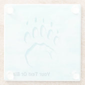 ポーラベアポープリント ガラスコースター (裏面)