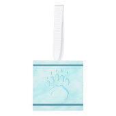 ポーラベアポープリント キューブオーナメント (正面)