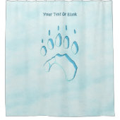 ポーラベアポープリント シャワーカーテン (正面)