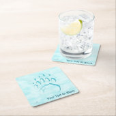 ポーラベアポープリント スクエアペーパーコースター (インサイチュ)