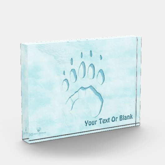 ポーラベアポープリント フォトブロック (左)