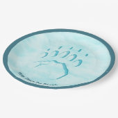 ポーラベアポープリント ペーパープレート (アングル)