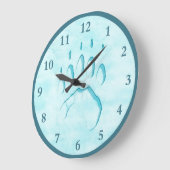 ポーラベアポープリント ラージ壁時計 (傾斜)