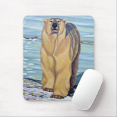 ポーラベアマウスパッドスタイリッシュワイルドライフアートマウスパッド マウスパッド (マウス)