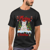 ポーラベアメリークリスマスツリーライツサンタポーラ Tシャツ (正面)