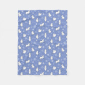 ポーラベアーズウィンターワンダーランドスノーフレークベビーキッズ フリースブランケット (正面)