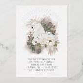 ポーラベアーズクリスマスオープンハウスラグジュアリー実在フォイル 箔招待状 (正面)