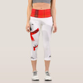 ポーラベアーズプレイドスカーフとウエストカプリレギンス カプリレギンス (正面)