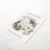 ポーラベアーズベイリークリスマスネームラグジュアリー実在 箔シーズンカード (回転した状態)