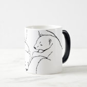 ポーラベアービアマグのグラス母とカッブベアーマグ モーフィングマグカップ (正面右)