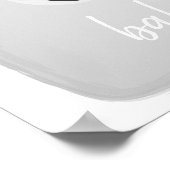 ポーラベア冬ニュートラル灰色ベビーシャワーポスター ポスター (角)