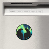 ポーラベア冷蔵庫マジェントワイルドライフアートキッチンギフト マグネット (インサイチュ (食洗機))