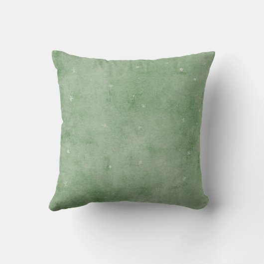 ポーラベア着用グリーンスカーフ冬の休日 クッション (裏面)