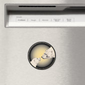 ポーラベア&クブ冷蔵庫マジェントワイルドライフアートギフト マグネット (インサイチュ (食洗機))